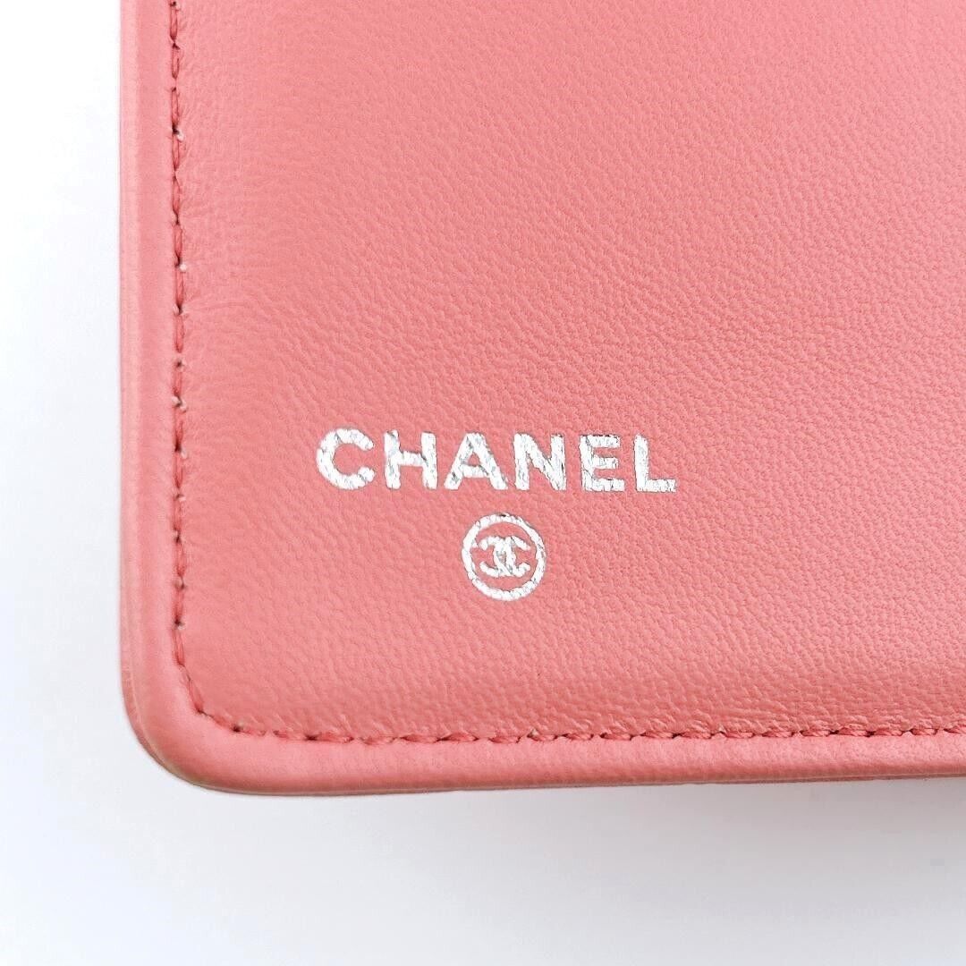 Chanel Camellia Fold Wallet In Pink