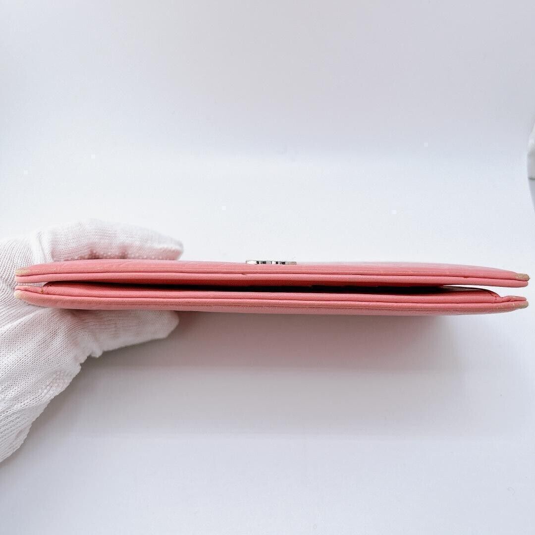 Chanel Camellia Fold Wallet In Pink