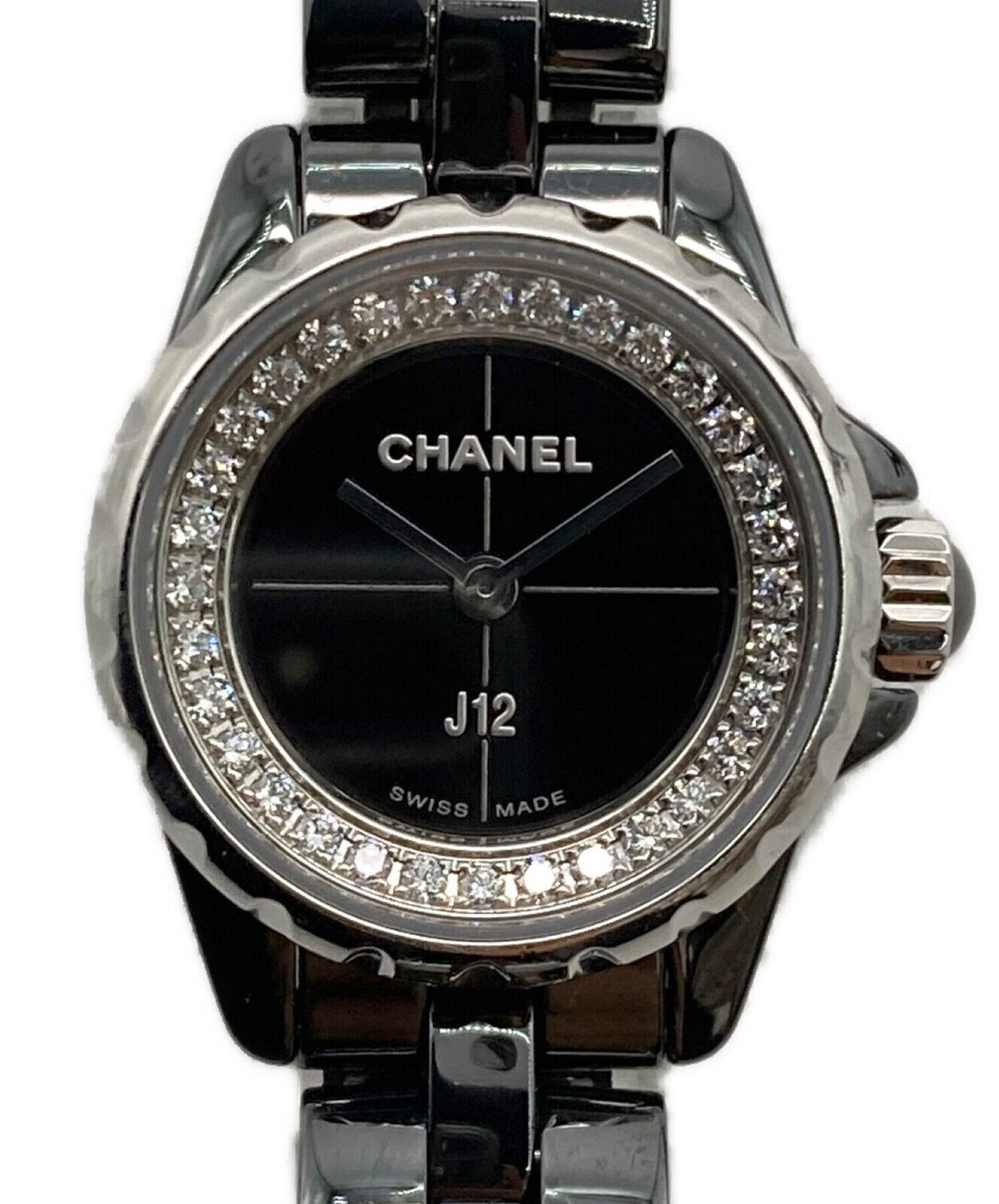 Chanel J12-Xs 19Mm Diamond Black