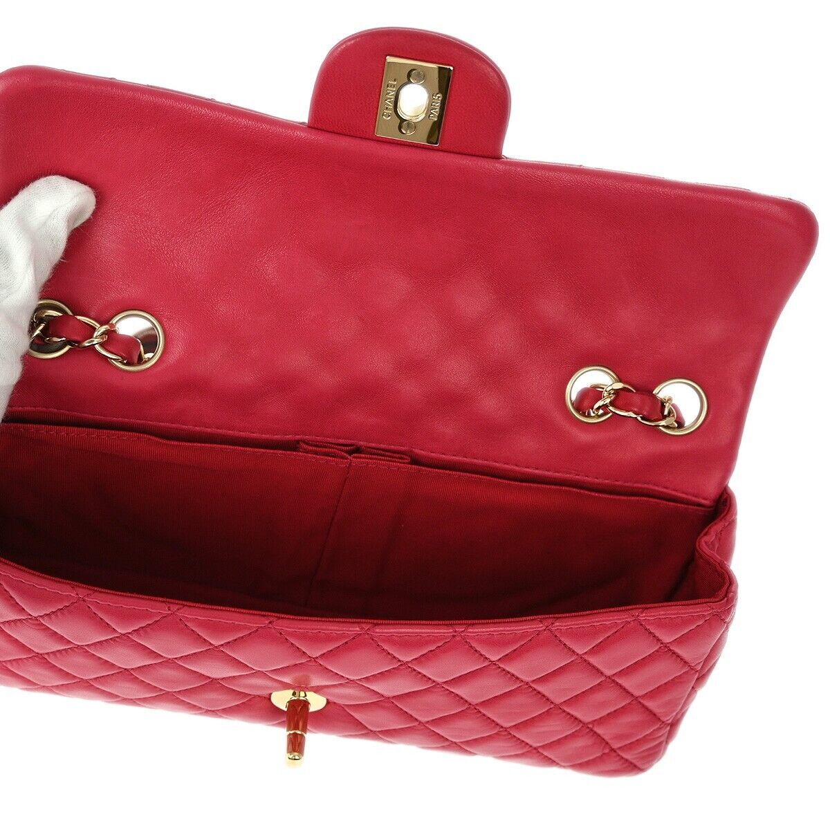 Chanel Pink Lambskin Valentine East West