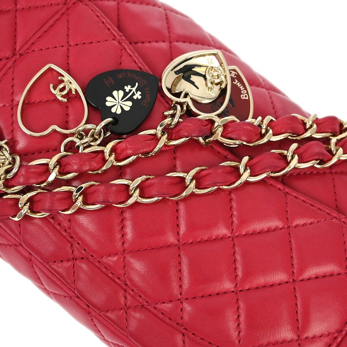 Chanel Pink Lambskin Valentine East West