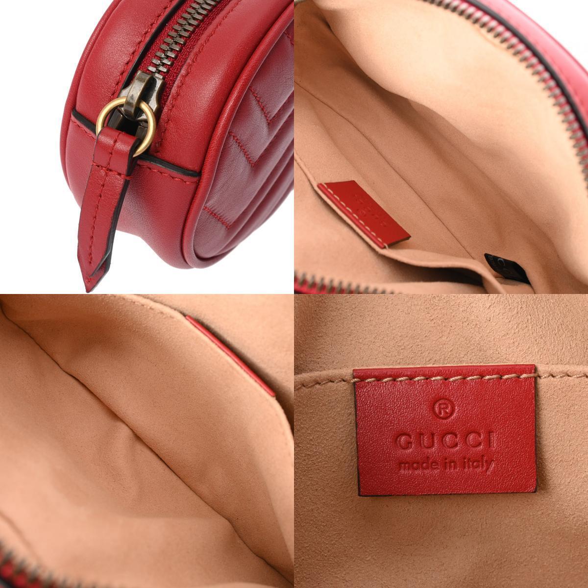 Gucci Gg Marmont Belt Bag Red Crossbody