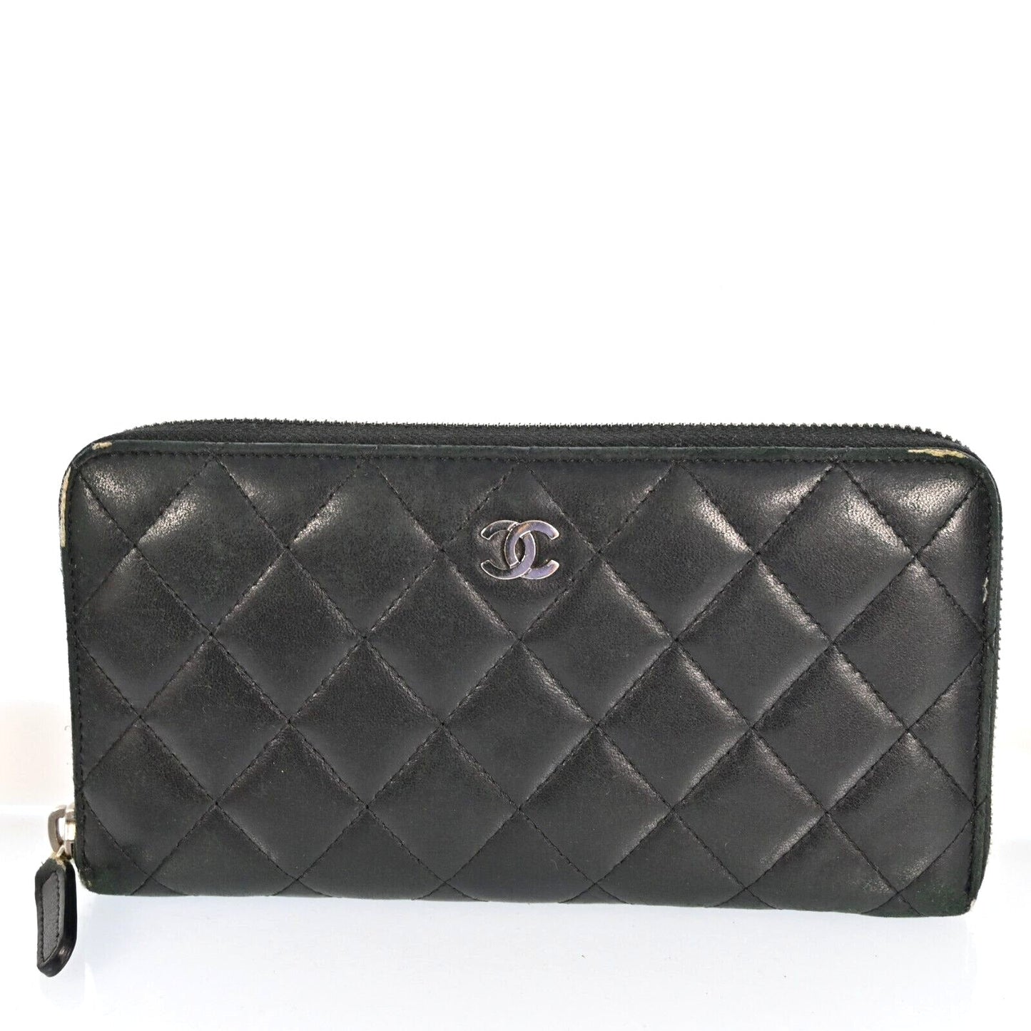 Chanel Matelasse Lambskin Zippy Wallet