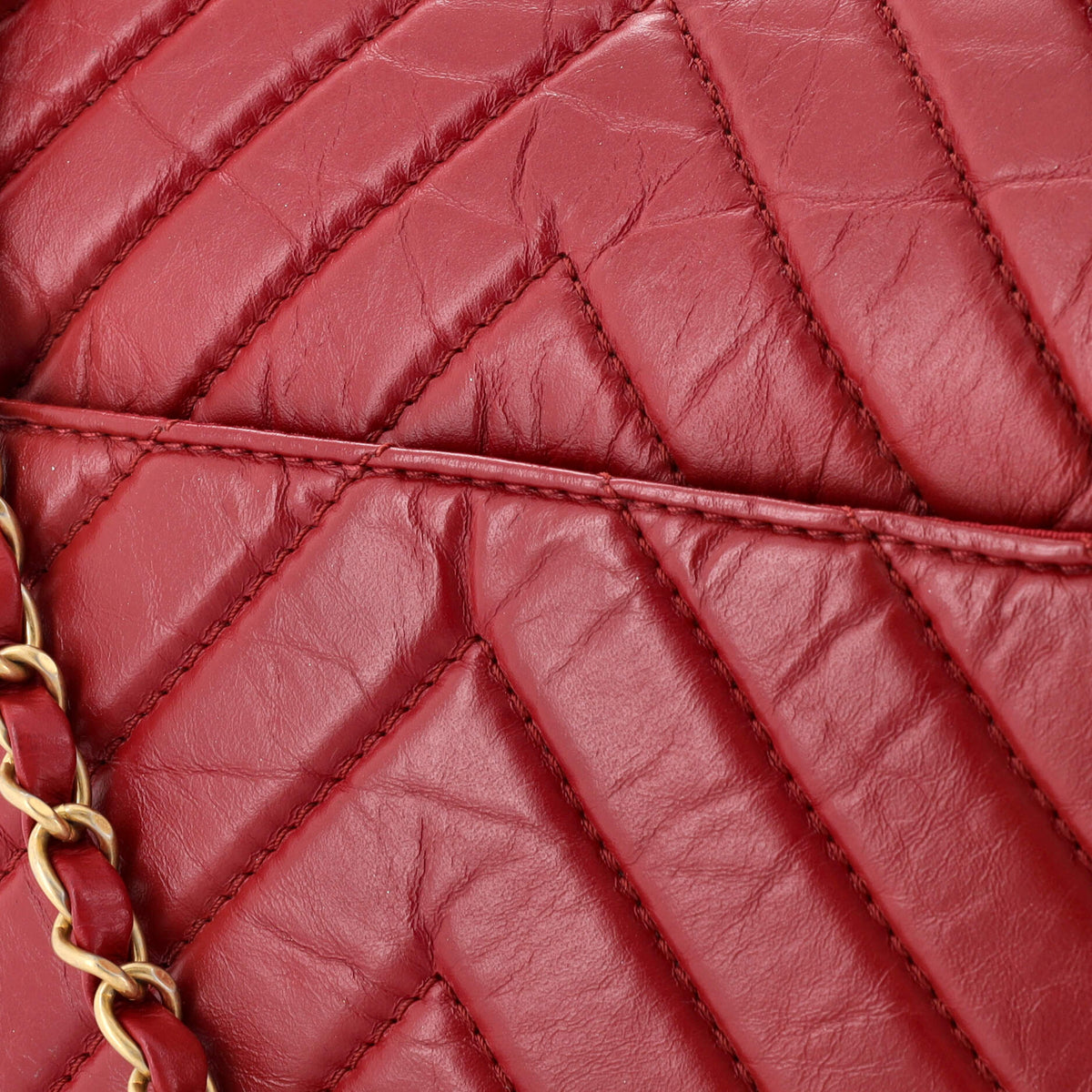 Chanel Top Handle Flap Bag Chevron