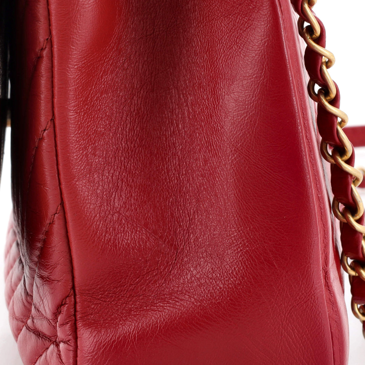 Chanel Top Handle Flap Bag Chevron