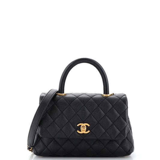 Chanel Coco Top Handle Bag Quilted