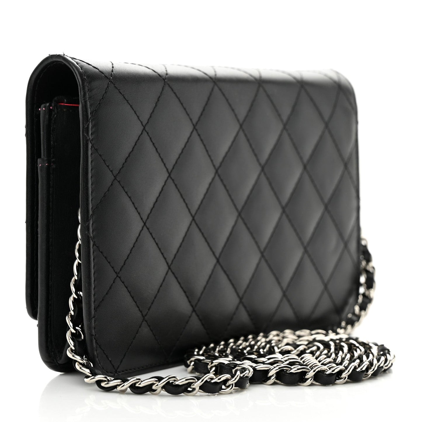 Chanel Calfskin Quilted Cambon Wallet On