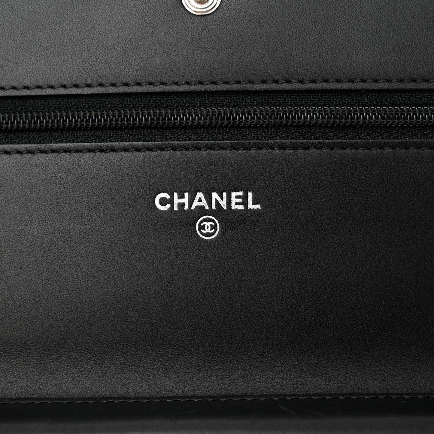 Chanel Calfskin Quilted Cambon Wallet On