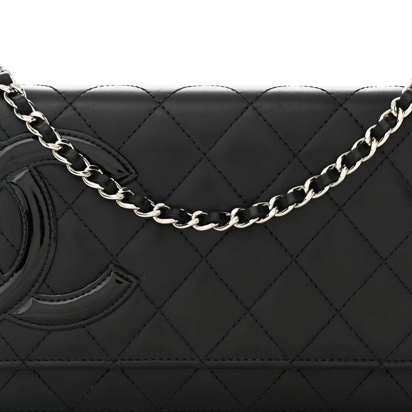 Chanel Calfskin Quilted Cambon Wallet On