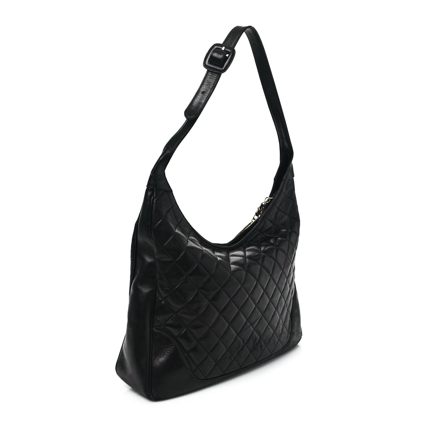 Chanel Lambskin Quilted Cc Shoulder Bag