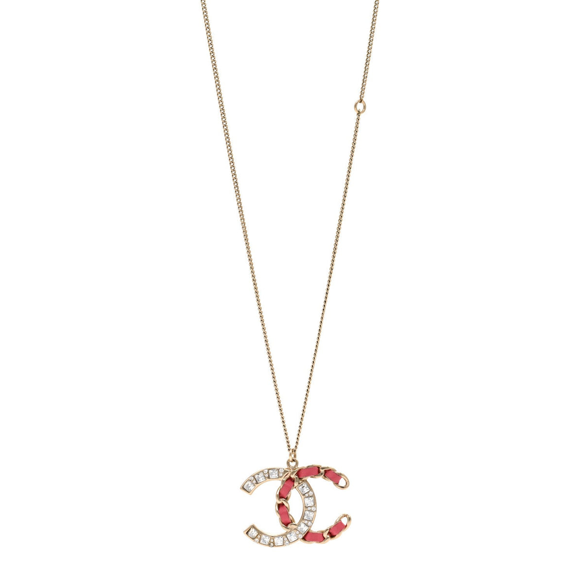 Chanel Lambskin Baguette Crystal Cc