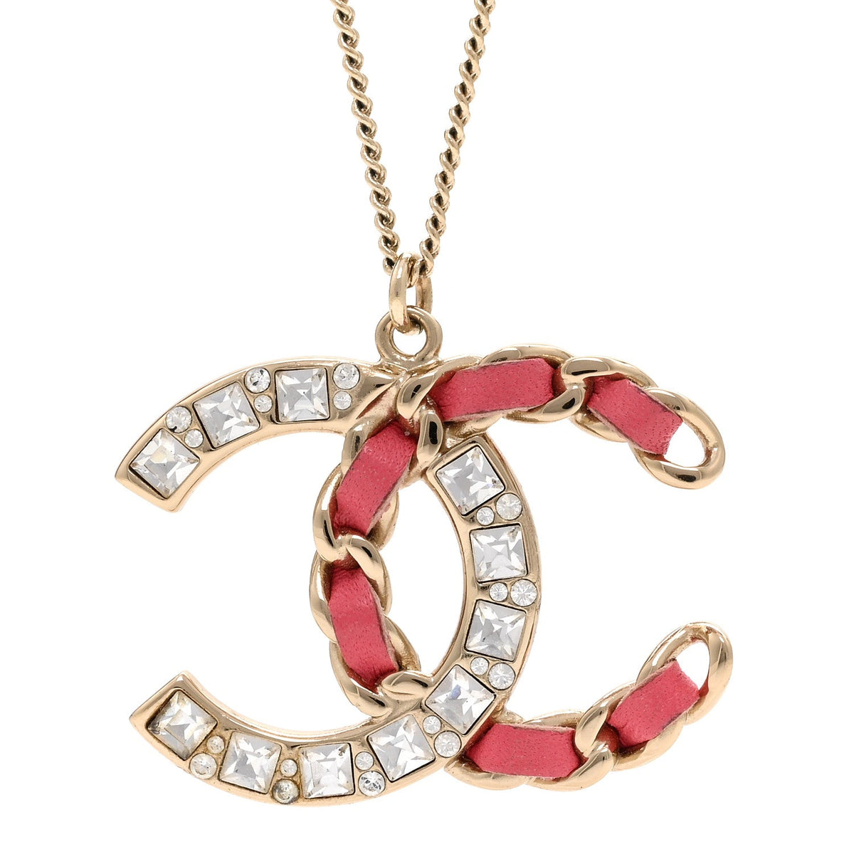 Chanel Lambskin Baguette Crystal Cc