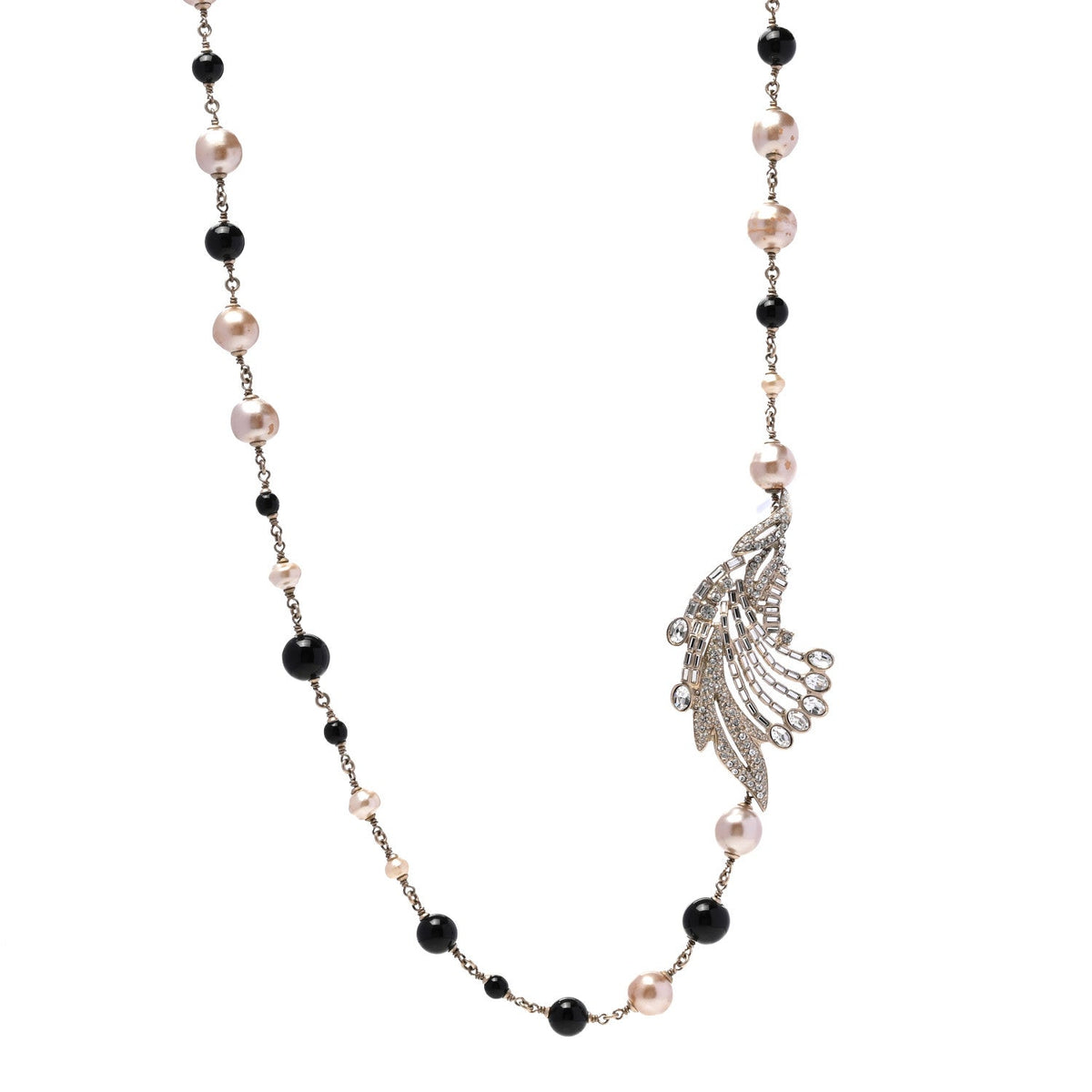 Chanel Pearl Crystal Baguette Beaded