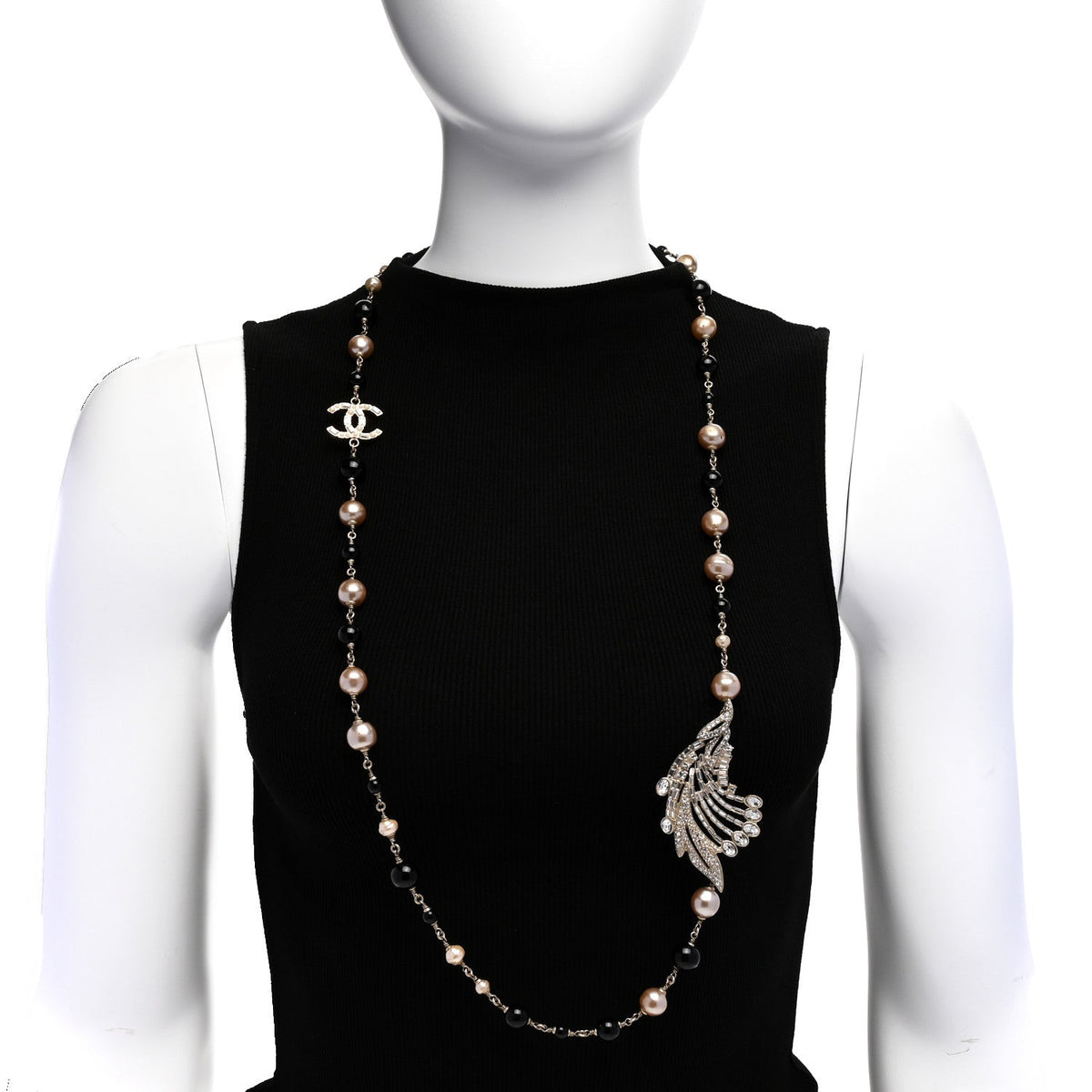Chanel Pearl Crystal Baguette Beaded