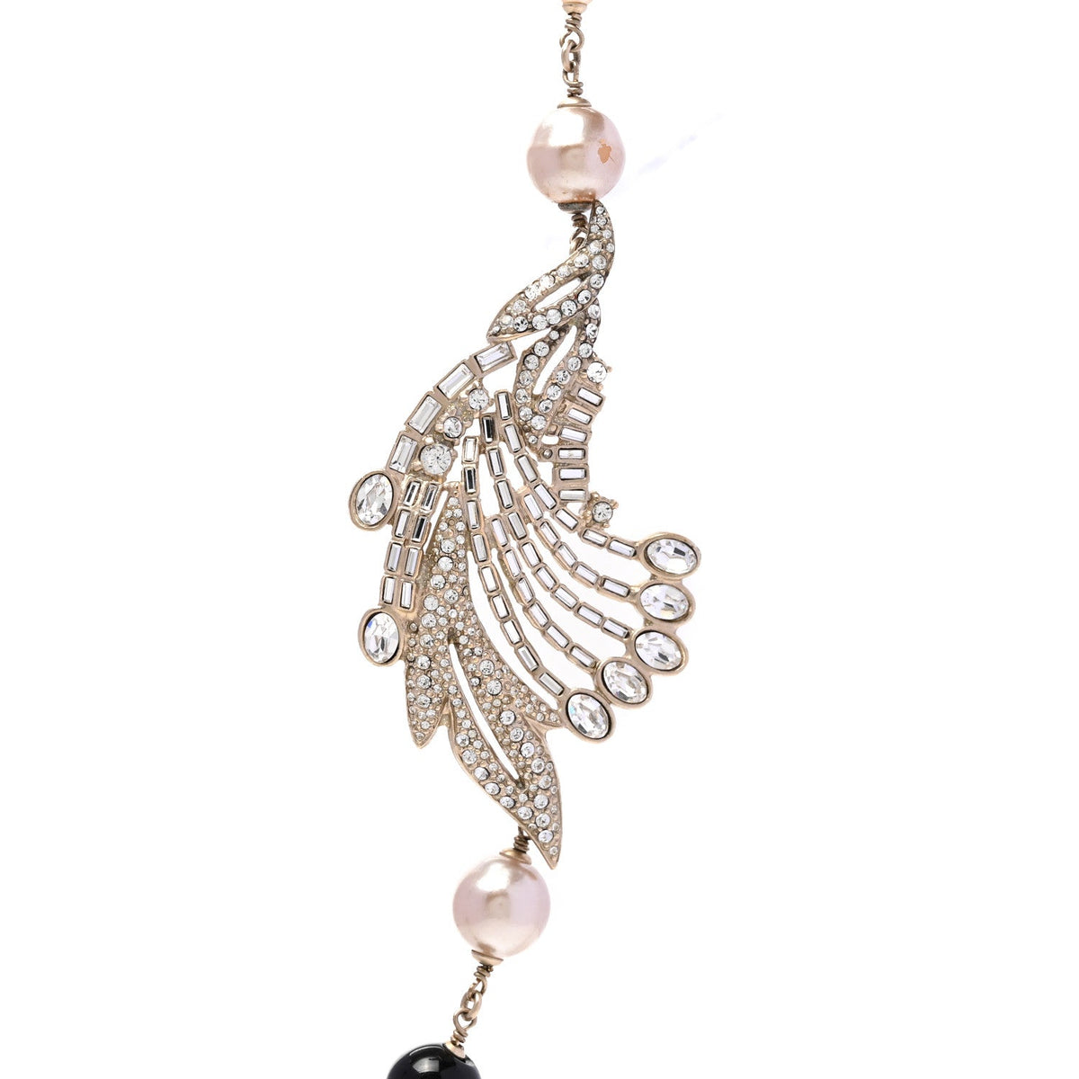 Chanel Pearl Crystal Baguette Beaded