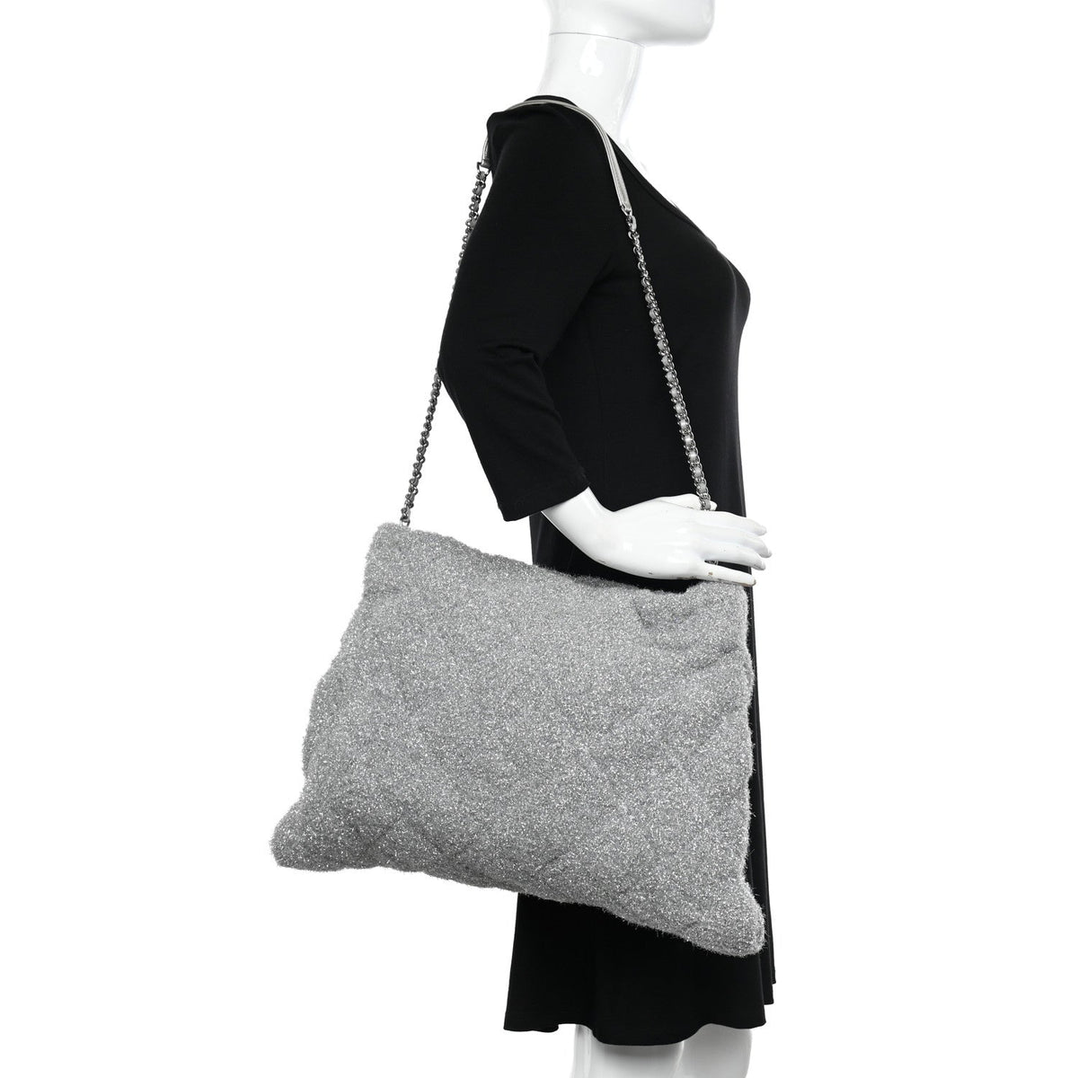Chanel Lurex Knit Medium Pluto Glitter