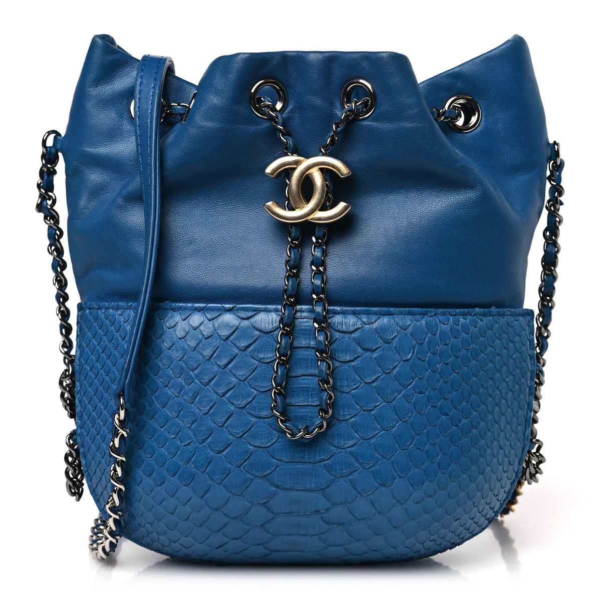 Chanel Snakeskin Calfskin Gabrielle
