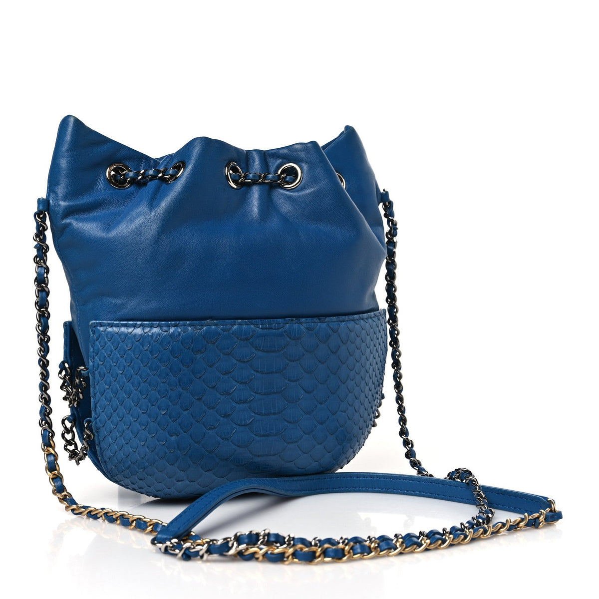 Chanel Snakeskin Calfskin Gabrielle