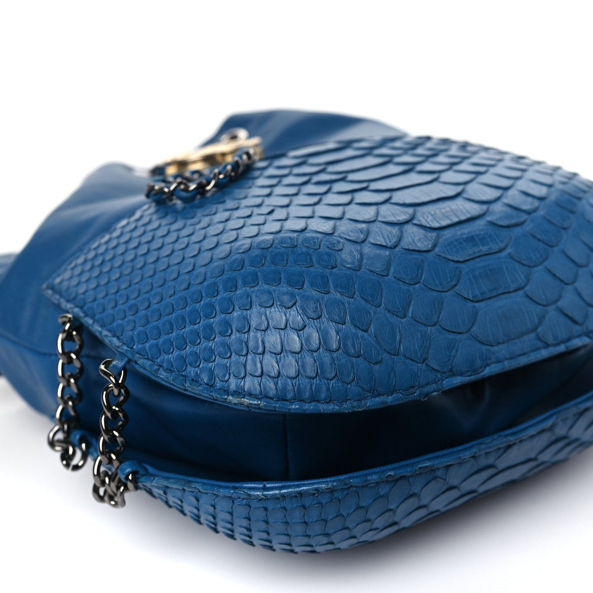 Chanel Snakeskin Calfskin Gabrielle