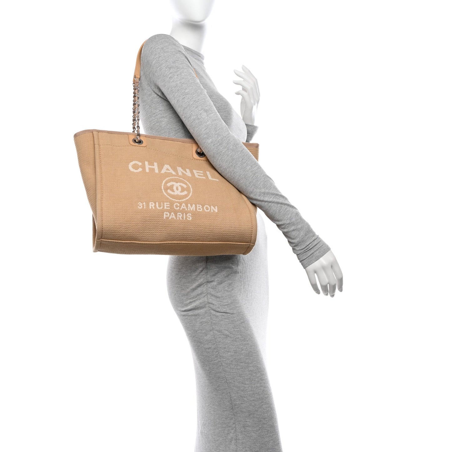 Chanel Mixed Fibers Small Deauville Tote