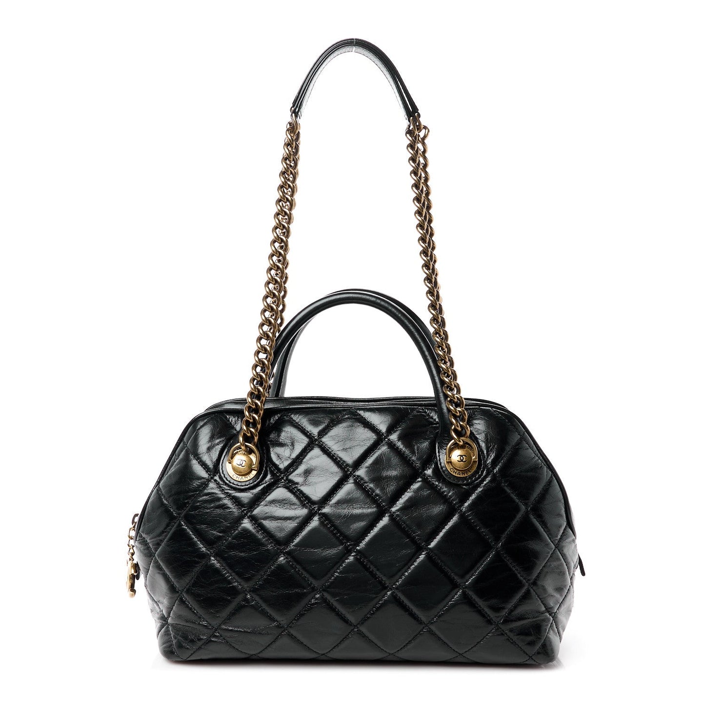 Chanel Glazed Calfskin Castle Rock