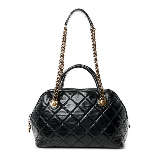Chanel Glazed Calfskin Castle Rock