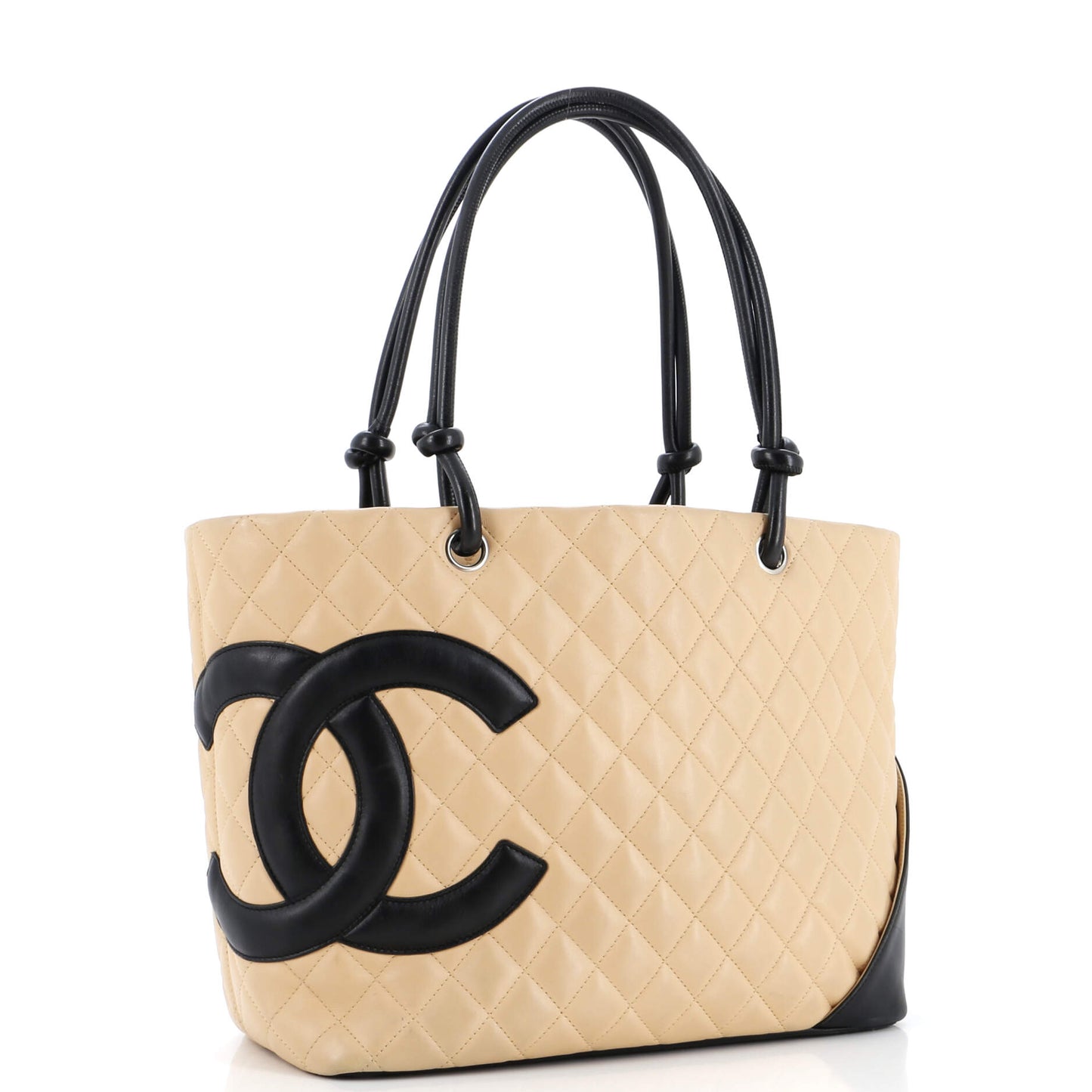 Chanel Cambon Tote Quilted Leather Large