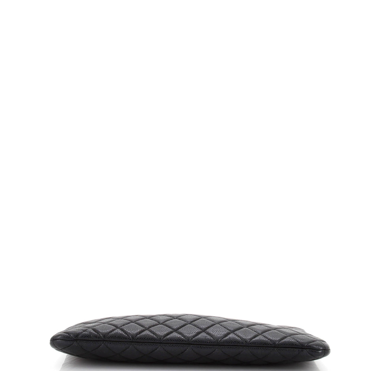 Chanel O Case Clutch Quilted Caviar