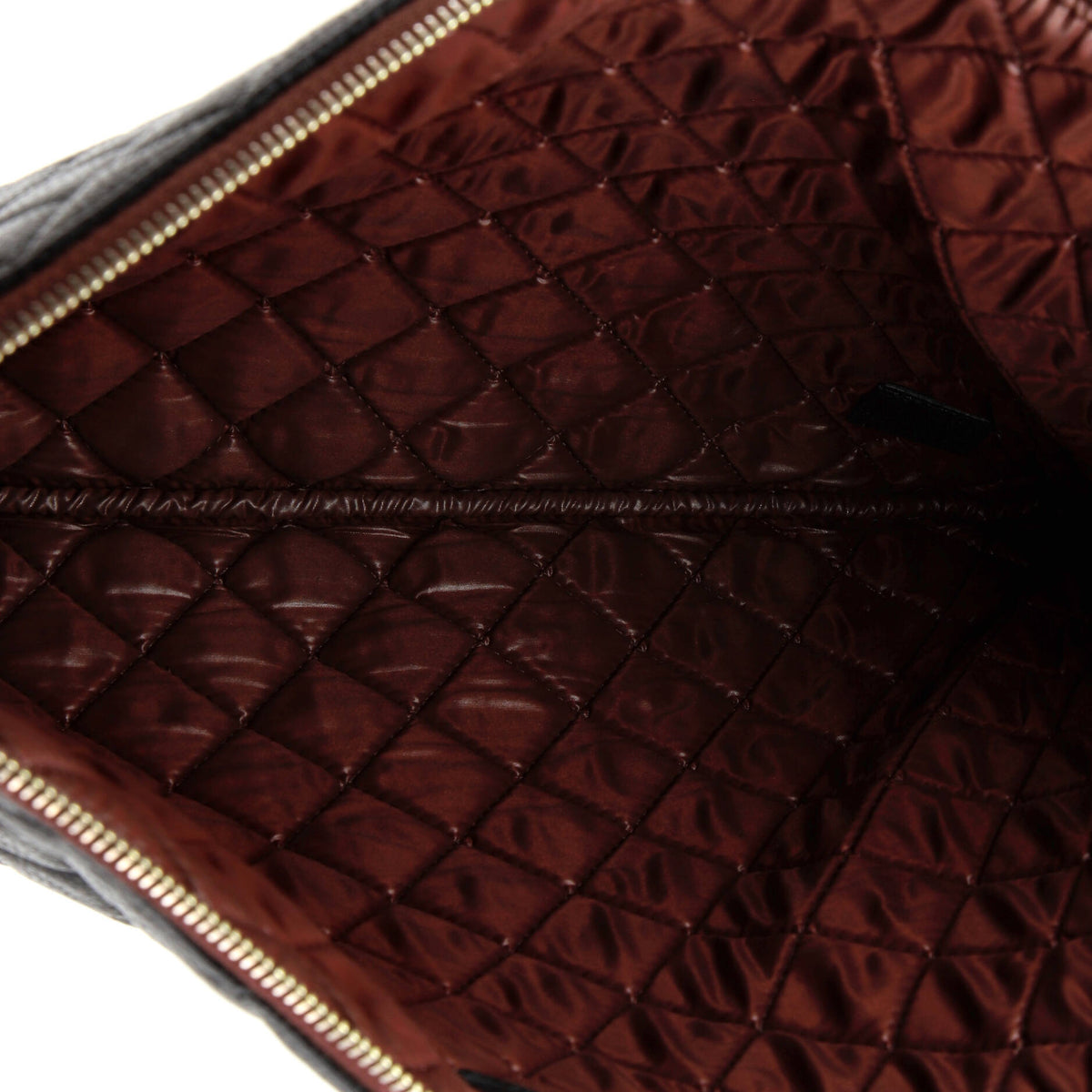 Chanel O Case Clutch Quilted Caviar