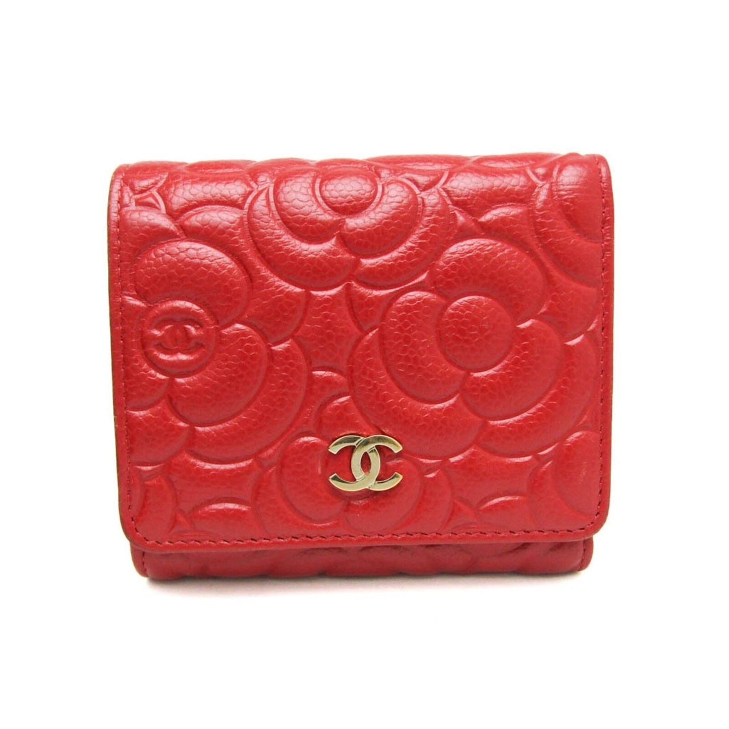 Chanel Camellia Women's Calfskin Wallet