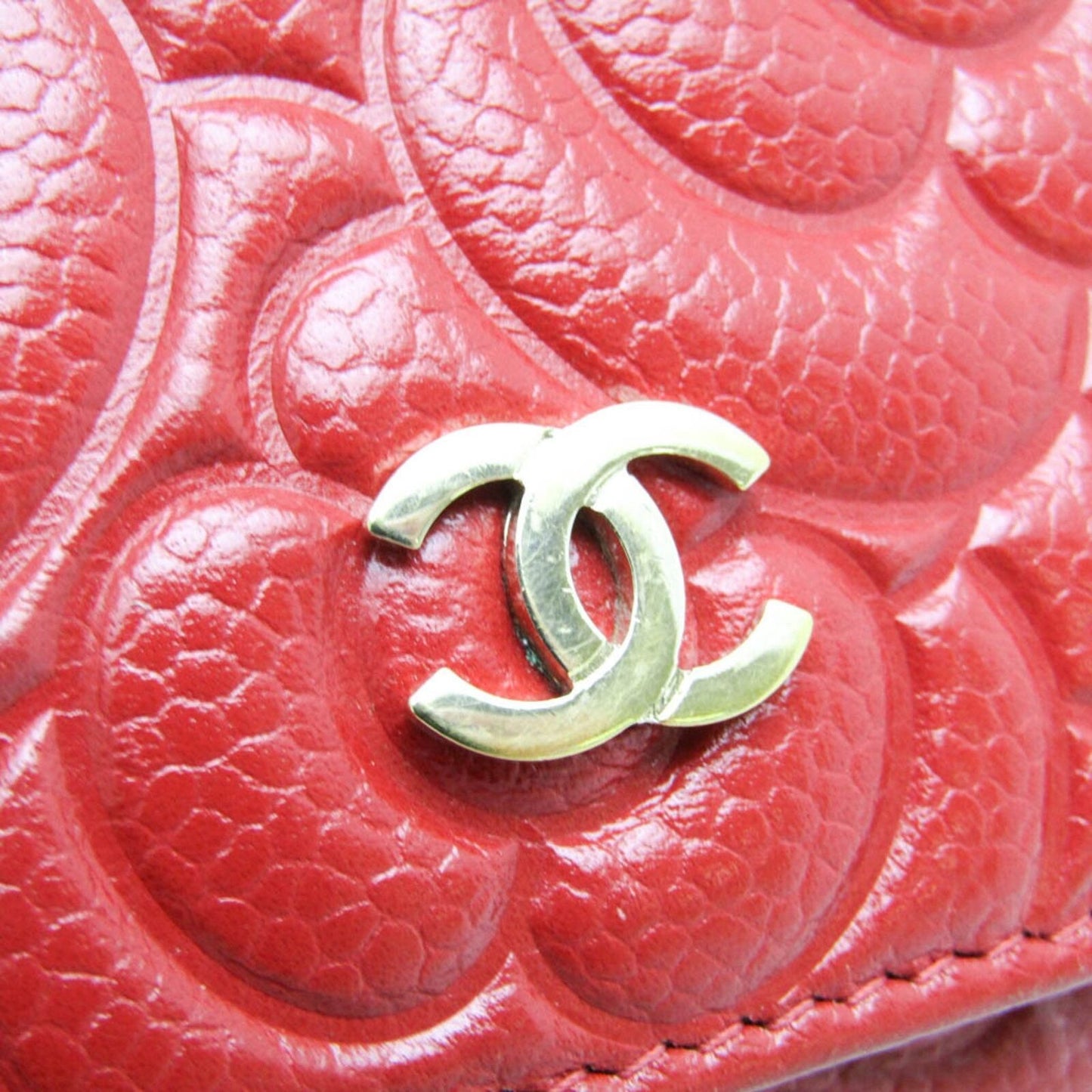 Chanel Camellia Women's Calfskin Wallet