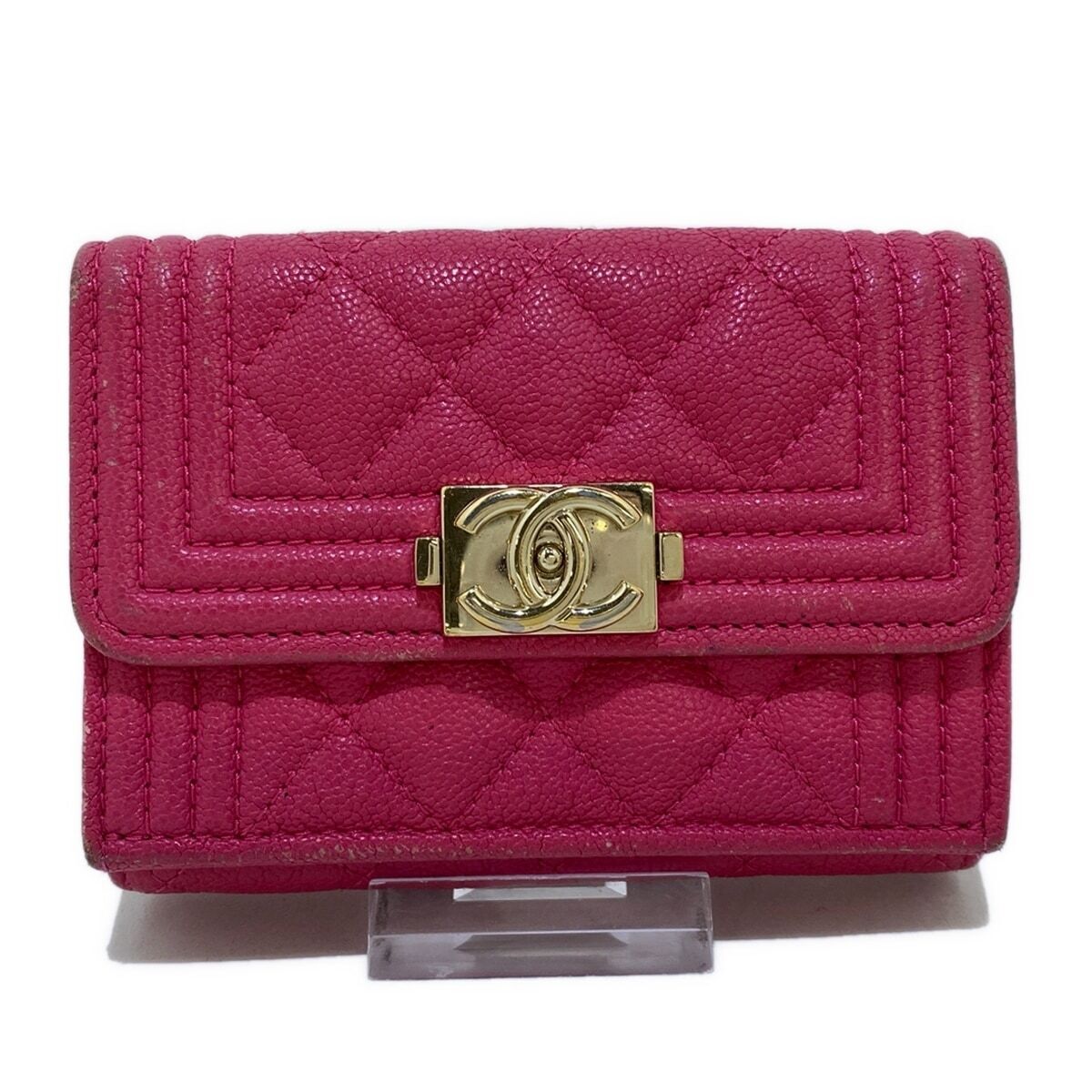Chanel Boy / Matelasse Pink Caviar