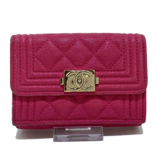 Chanel Boy / Matelasse Pink Caviar