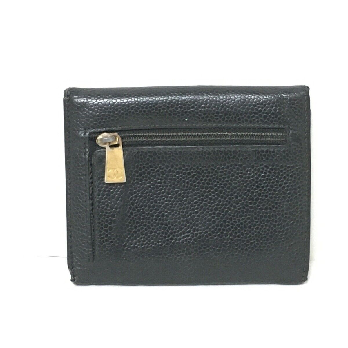 Chanel - Black Caviar Skin Trifold