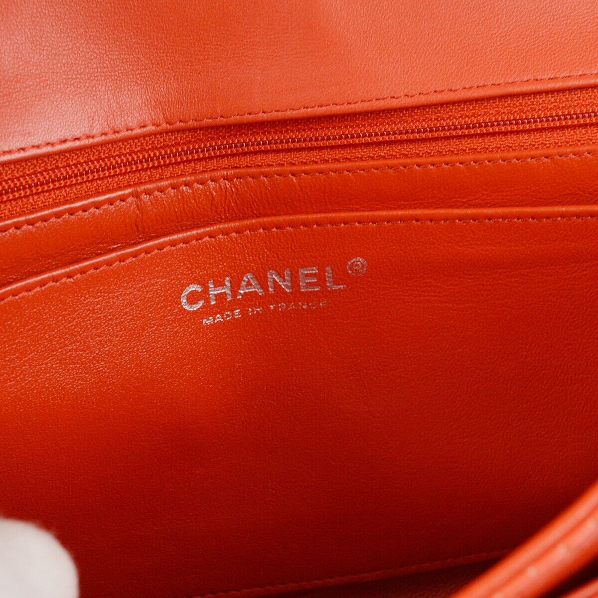 Chanel Red Perforated Lambskin Medium
