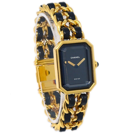 Chanel Premiere Quartz Watch Gold #L