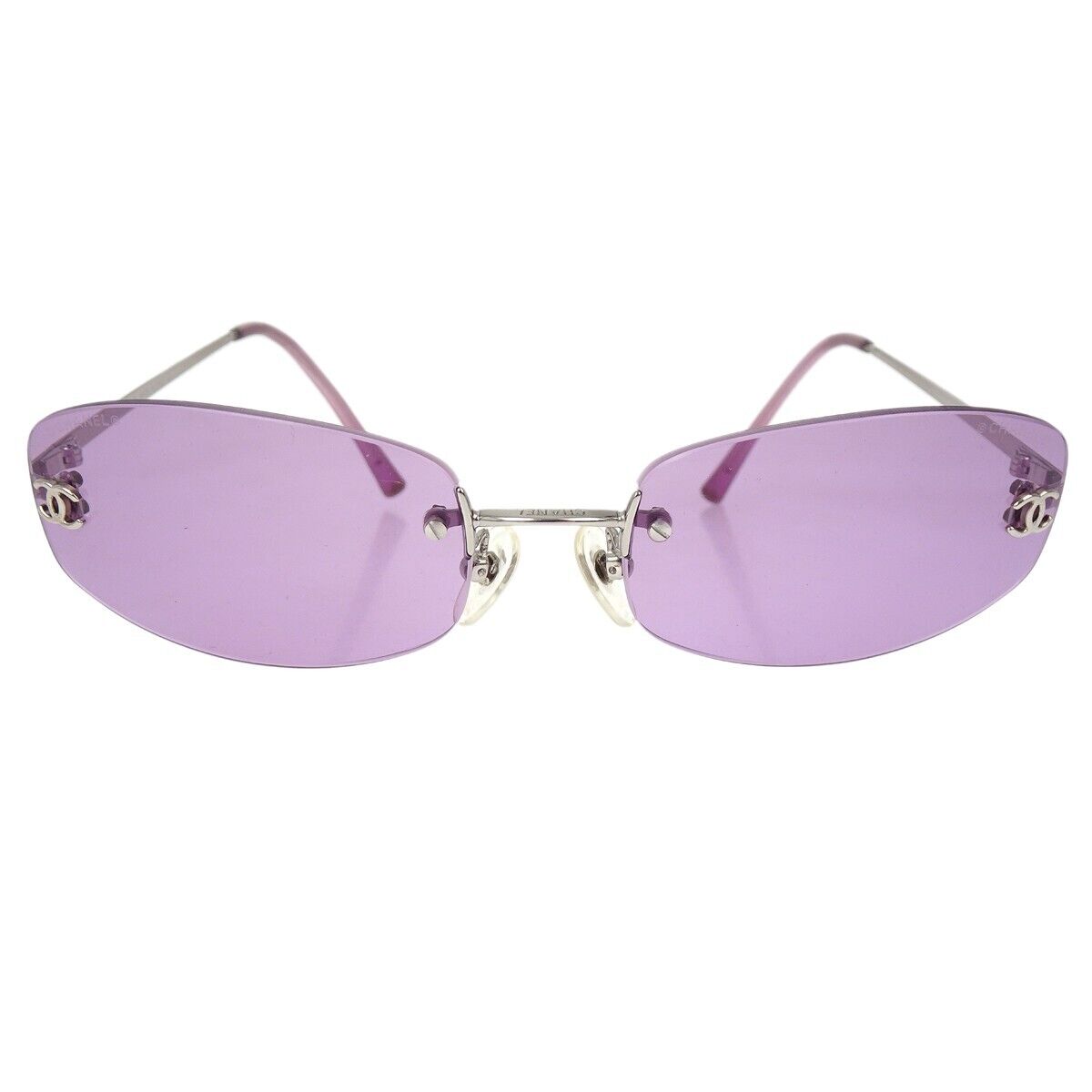 Chanel Sunglasses Eyewear Purple Small