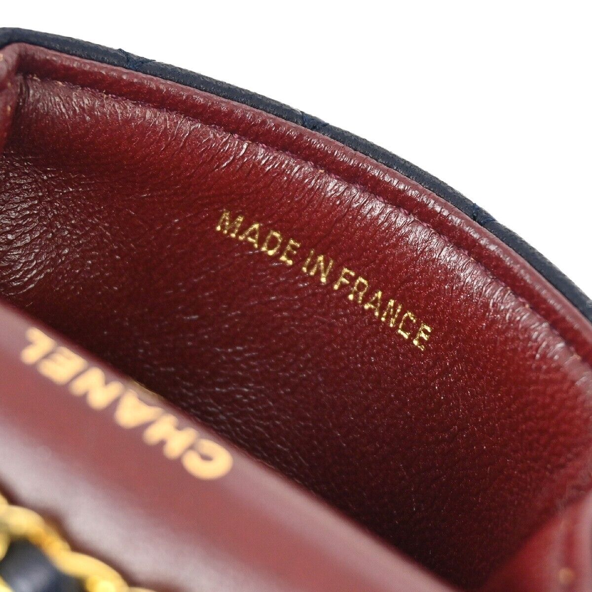 Chanel Navy Lambskin Classic Flap Micro