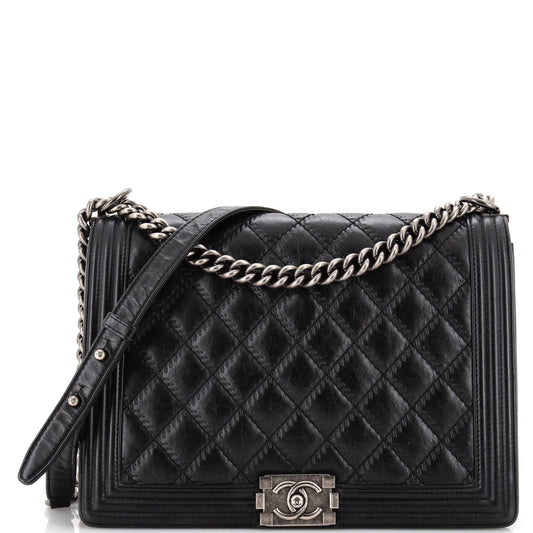 Chanel Double Stitch Boy Flap Bag
