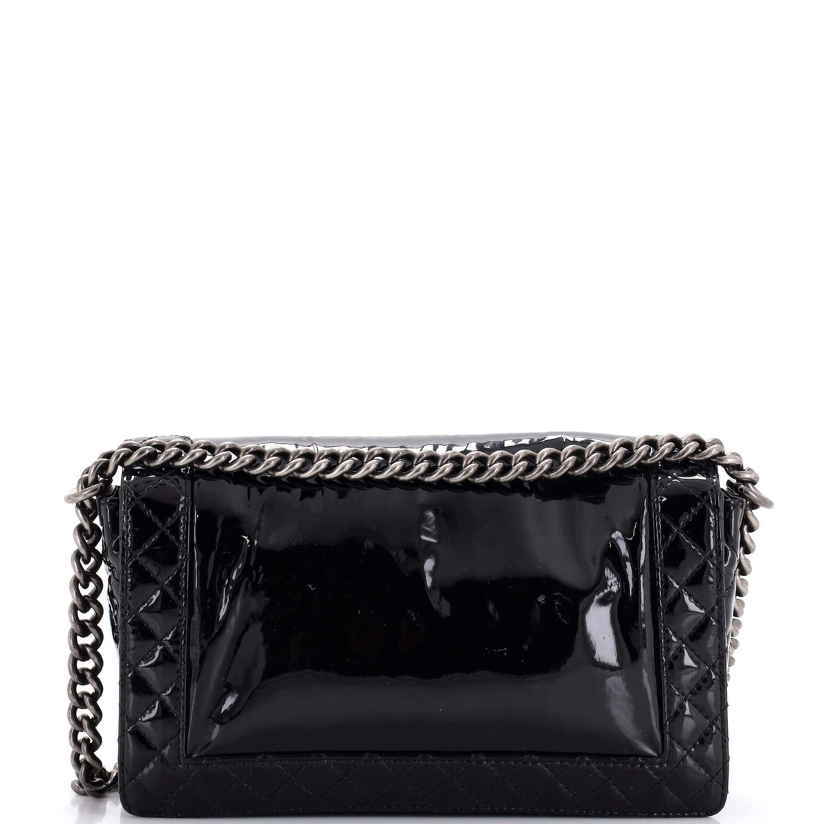Chanel Reverso Boy Flap Bag Patent New