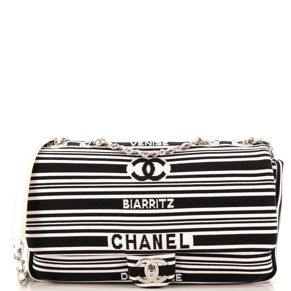 Chanel Venise Biarritz Flap Bag Striped