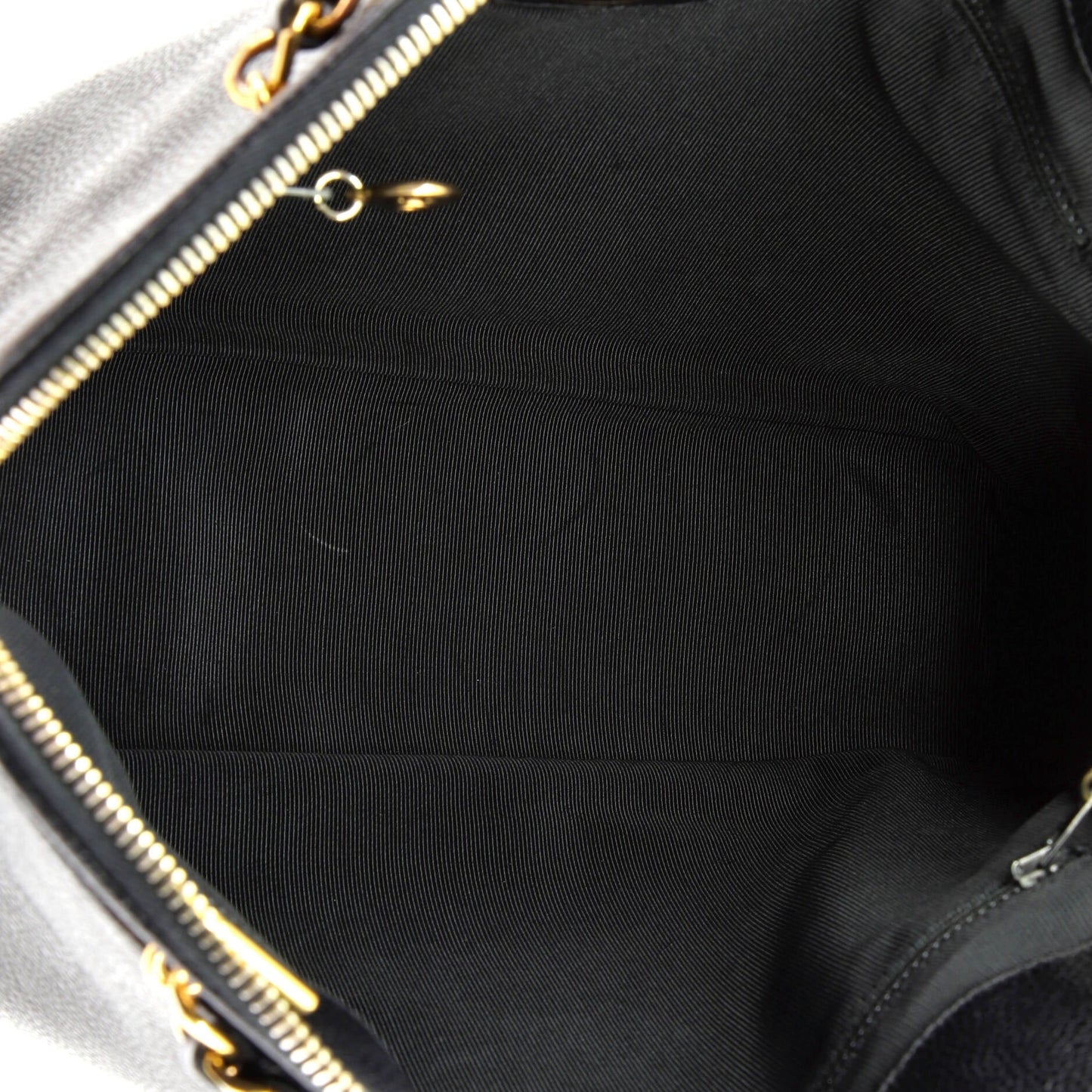 Chanel Vintage Logo Chain Tote Caviar