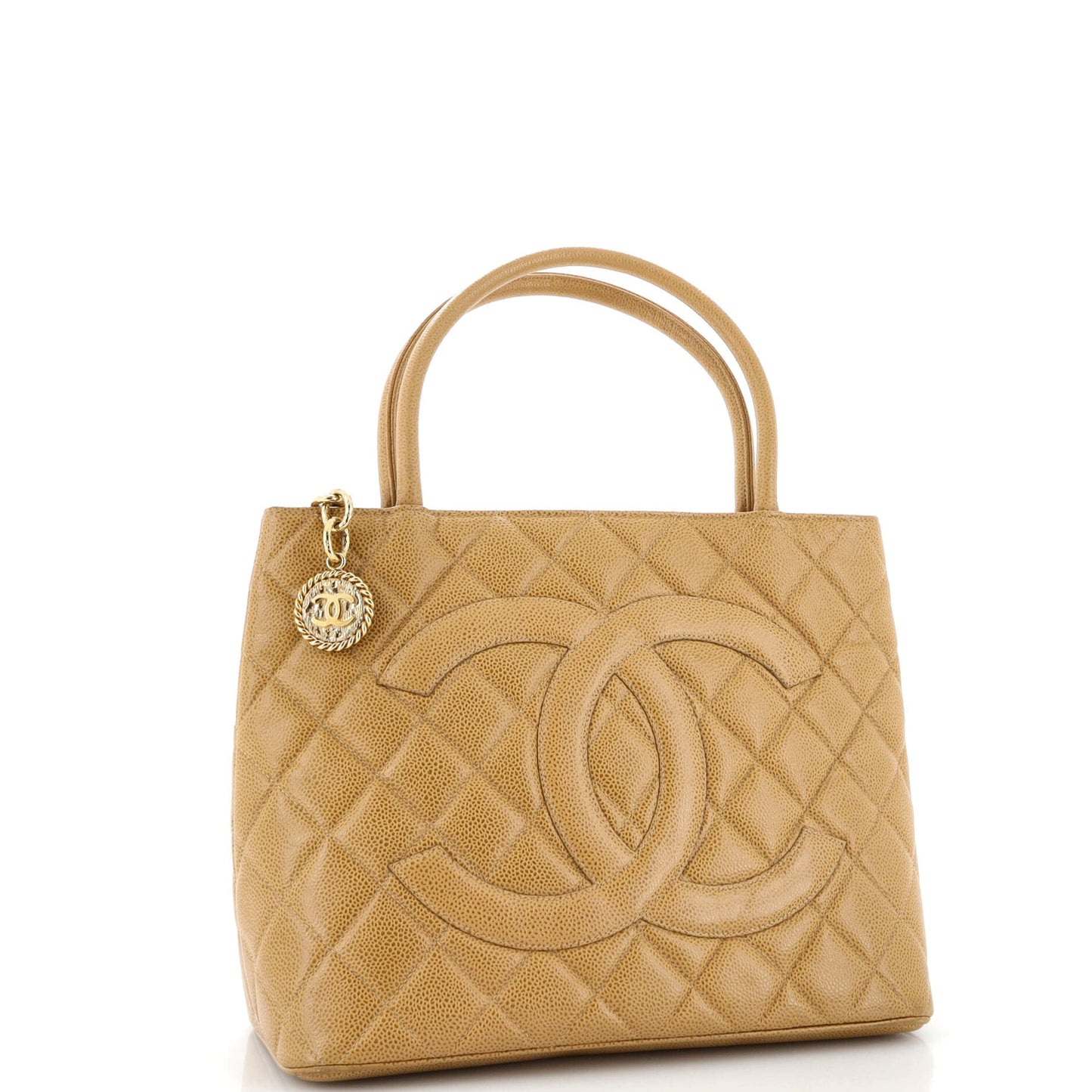Chanel Medallion Tote Quilted Caviar