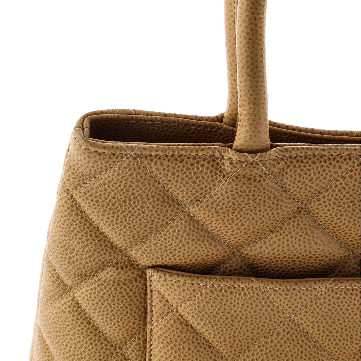 Chanel Medallion Tote Quilted Caviar