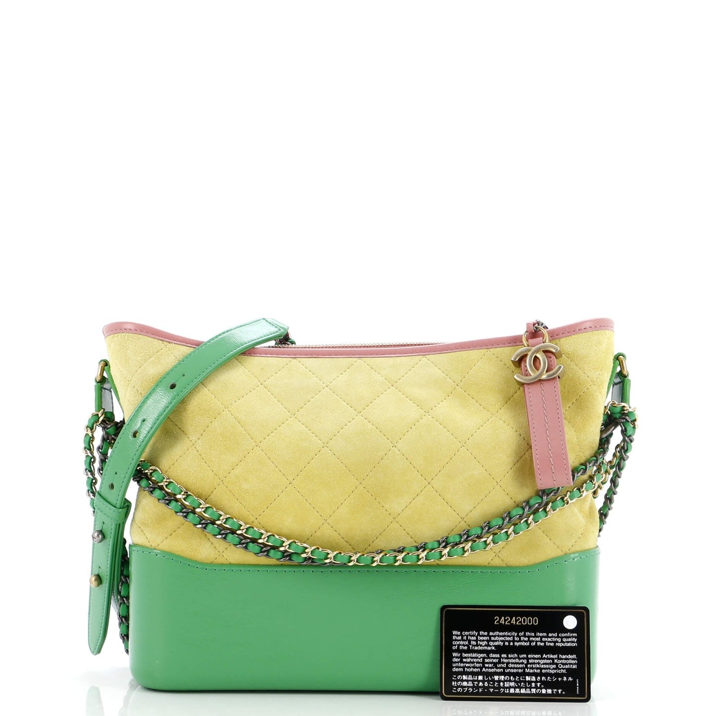 Chanel Gabrielle Hobo Quilted Suede