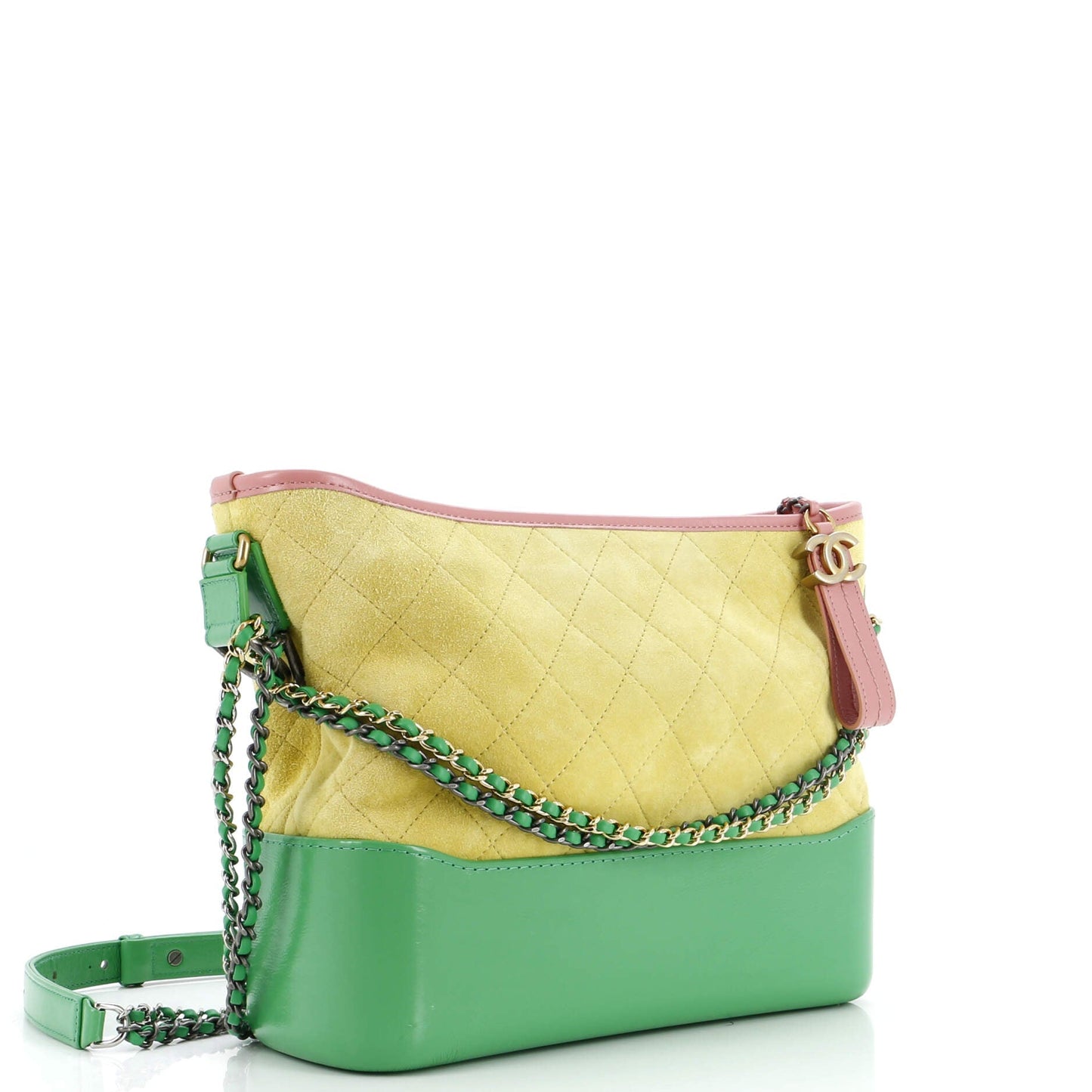 Chanel Gabrielle Hobo Quilted Suede