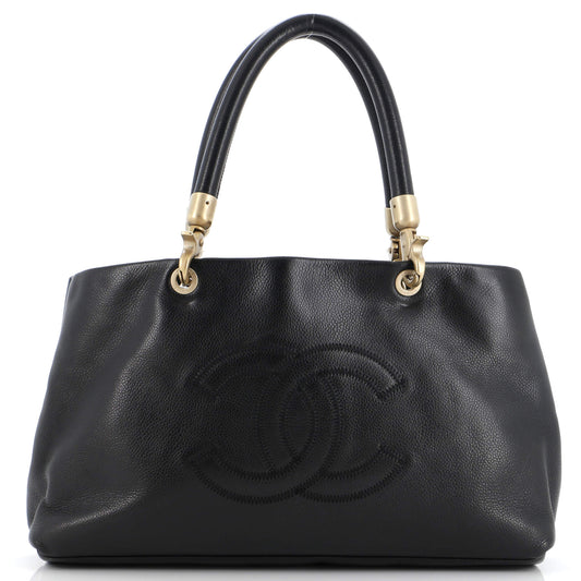 Chanel Vintage Handle Cc Tote Caviar