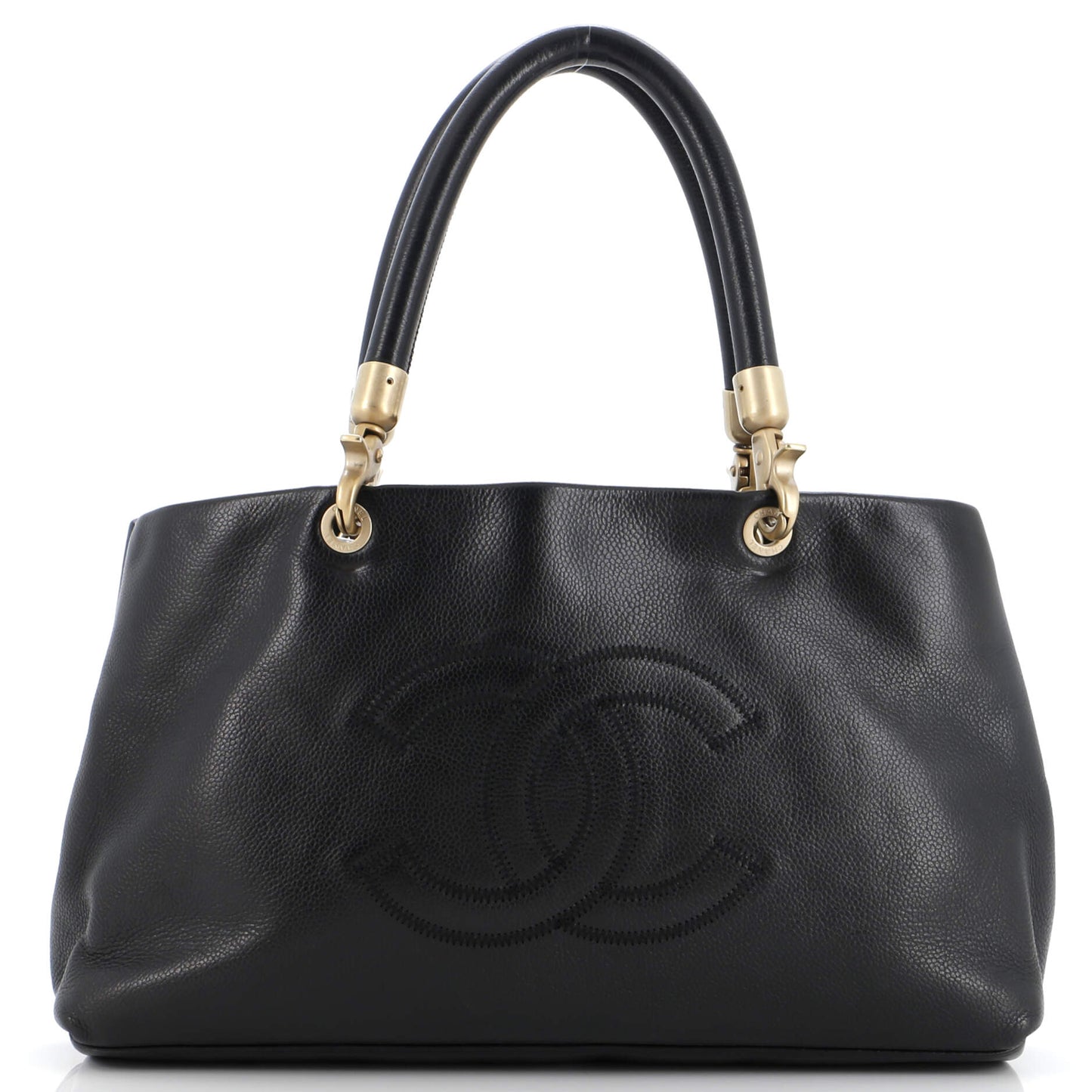 Chanel Vintage Handle Cc Tote Caviar