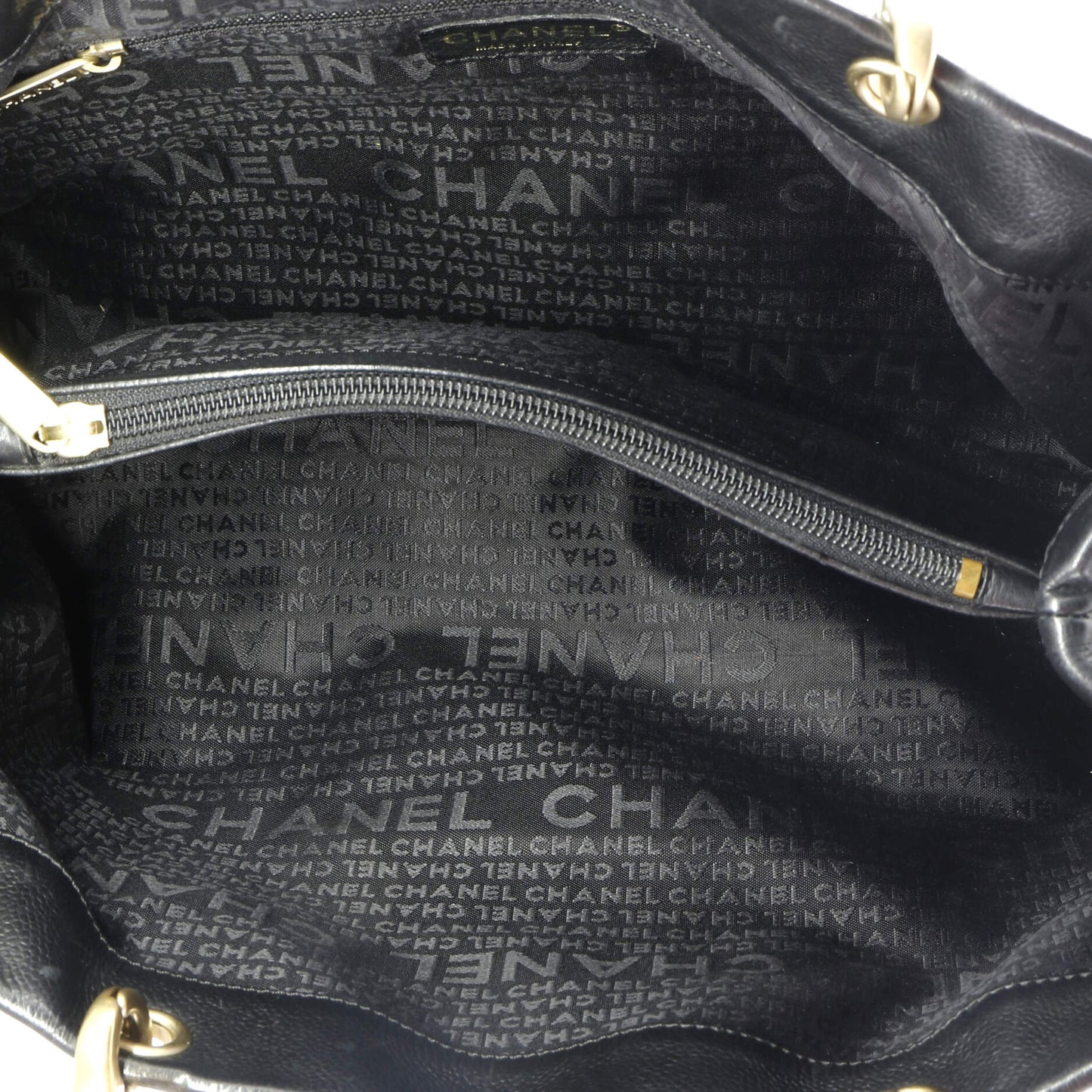 Chanel Vintage Handle Cc Tote Caviar