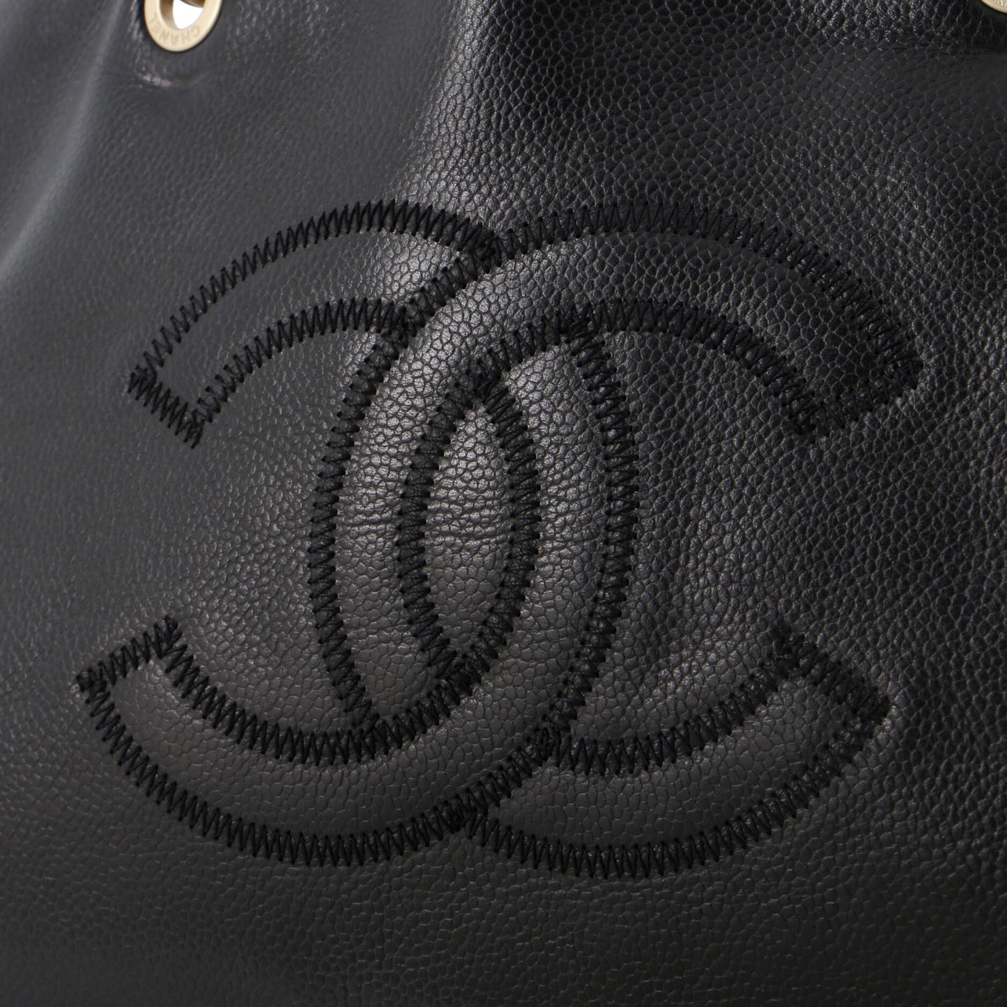 Chanel Vintage Handle Cc Tote Caviar